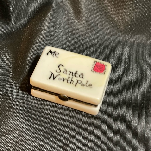 Vintage Santa letter, porcelain box with letter to Santa inside, in vintage box - Picture 2 of 15
